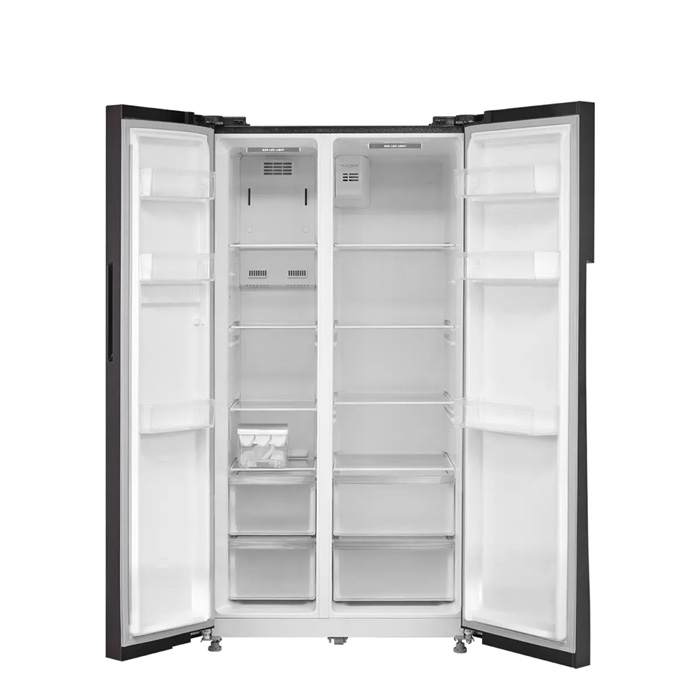 Midea Kulkas Side By Side 548 Liter Inverter Quattro Silver - MDRS 710 FGF02ID | MDRS-710-FGF02ID